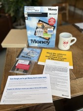 NEW Microsoft Money Windows 95 CD & 3.5” Disc Complete Retail Box - Sealed Discs picture