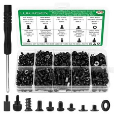 Kit surtido de 520 tornillos computadora 6 32 macho a M3 hembra acero al carbono picture