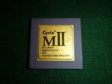 CYRIX MII 266GP 2.9V 66mhz Bus 3.x Vintage Processor 266Mhz GOLD Top CPU 1997 picture