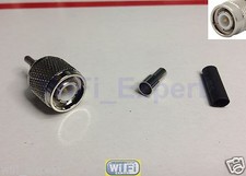1 x TNC Male Straight Window Solder Crimp RG316 RG174 RG179 LMR100 RF Cable USA picture