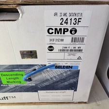 Belden Cat 6 2413F Cable Blue 23 AWG 350MHz CMP Plenum Air Spaces- Priced per FT picture