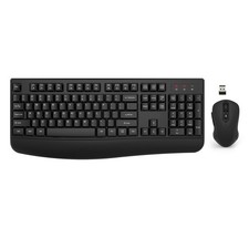 Wireless Keyboard and Mouse Combo, EDJO 2.4G Full-Sized Ergonomic Computer Keybo picture