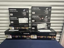 Lot of 8 Lexmark C925 X925 Supplies C925X76G C925H2CG X74G X75G NEW OLD STOCK picture
