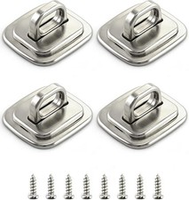 4 Pack Laptop Cable Lock Anchor Steel Security Base Plate Desk Mount Anti Theft picture