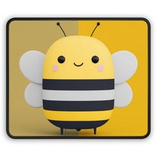 Cute Cartoon Bee Gaming Mouse Pad | Kawaii Bumblebee Desk Mat picture