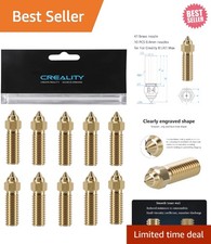 10PCS 0.4mm Brass Nozzles for Superior 3D Printing Performance - Compatible K1 picture