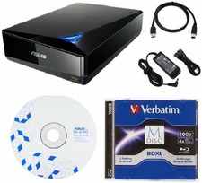 ASUS BW-16D1X-U 16x BD Blu-Ray Drive with USB 3.0 + FREE 1pk 100GB MDisc BDXL picture