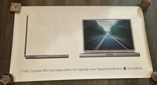 Vintage 2001 Apple Poster G4 PowerBook Think Different 23''x40” Computer Mac picture