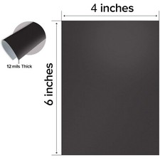 Self-Adhesive Back Magnetic Sheets 4x6 for Photos Crafts, Flexible Strong 10PK picture