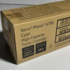 GENUINE XEROX 106R01509 Phaser 6700 Cyan HIGH CAP. Toner Cartridge NEW SEALED picture
