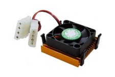 Socket 3 or 5 486 CPU COOLER HEATSINK W/ BALL BEARING FAN VINTAGE Molex fan NEW picture