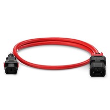 Zonit zLock Power Cord, Locking C14 to Locking C13, 17AWG x 2Meter, Red picture