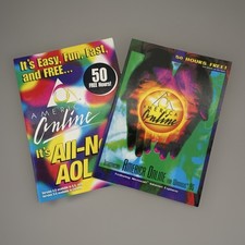 America Online Vintage AOL 4.0 & Windows 95 50 Hours Free Software Booklets Lot picture