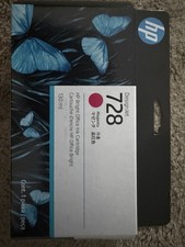Genuine HP 728 Magenta 130ml DesignJet Ink Cartridge (F9J66A) - Sealed (May 2026 picture