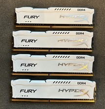 Kingston HyperX Fury White DDR4 Desktop RAM Memory 4 Stick Lot picture