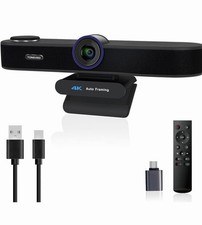 TONGVEO 3-in-1 4K Webcam with Microphones and Speaker, AI Auto-Tracking 5X... picture