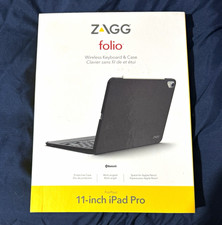 ZAGG folio Bluetooth Keyboard Folio Case for Apple iPad Pro 11 11in Black picture