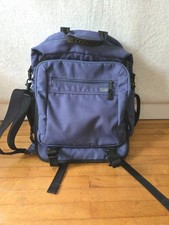 LL Bean 0NDR7 ONDS5 Deluxe Book Pack Comfort Carry Laptop Travel Backpack Blue  picture