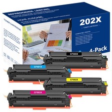 4P for HP LaserJet Pro M254dw M281cdw M281fdw MFP Color Toner CF500X 202X ink picture