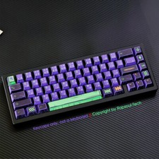 NEON GENESIS EVANGELION EVA-01 Mecha-01 PBT Keycaps for 60% Mechanical Keyboards picture