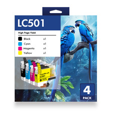 4pk LC501 Ink Cartridges for Brother MFC-J1260DW MFC-J1360DW J1410DW LC501 XL picture