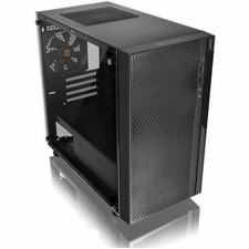 Thermaltake Versa H18 Tempered Glass Black SPCC Micro ATX Gaming Computer Case picture