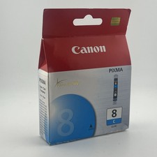 Canon Pixma 8 Ink Cartridge Cyan CLI-8C New In Box Chromalife 100 - Sealed picture