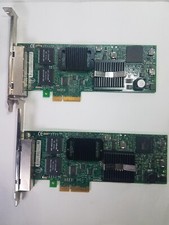 Intel PCI-e Gigabit ET2 Quad Port RG45 Server Adapter NIC, E1G44ET2BLK -2 Cards. picture