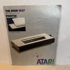 Atari 1027 Letter Quality Printer Owner's Manual/Guide - Complete picture