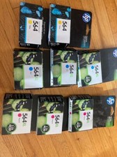 8 X Genuine HP 564XL  High Yield Magenta / Cyan and Standard yield Yellow picture