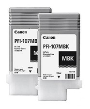 2 x Original Ink Canon IPF670 iPF680 iPF685 iPF780 / PFI-107MBK Matte Black Ink picture