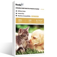 Koala Double Sided Matte Inkjet Photo Paper 48lb 100 Ct 8.5x14 Legal Size 180gsm picture