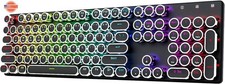 Teclado mecánico inalámbrico para juegos estilo máquina de escribir, Bluetooth picture