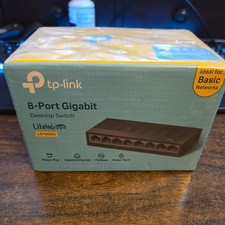 TP-LINK LS1008G 8-Port 1000Mbps Desktop Switch - Black picture