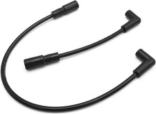 2 Pcs 8.8Mm Spark Plug Wire (Black), Replacement for Davidson Big Twin FXD 1999 picture