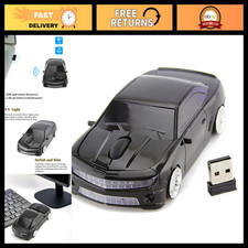 Wireless Sport Car Shape Mouse - Optical 2.4GHz USB Laptop/Desktop Mice, LED Hea picture