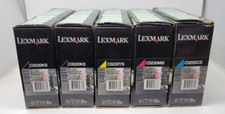 Lexmark C522, C524, C530, C532, C534  5-COLOR TONER SET (2) K,C,M,Y picture