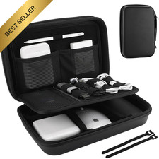 ProCase Hard Travel Electronic Organizer Large - 9.9 x 6.3 x 2.6 Inch, Black picture