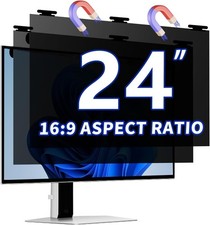 24 Inch Magnetic Hanging Computer Privacy Screen for 16:9 Widescreen Monitor picture