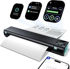 Phomemo M08D Portable Printer with Touchscreen Supports 8.5