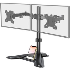 MOUNT PRO Dual Monitor Stand, Free-Standing Full Motion Monitor Desk Mount Fi... picture