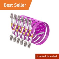 SpeedyCables OM4 LC Fiber Patch Cable 10m 6-Pack picture