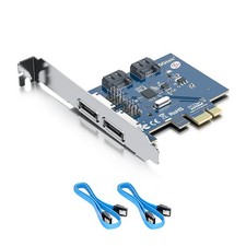 10Gtek PCIe SATA Expansion Card, 2 Port SATA3.0 6Gbps/eSATA3.0 Controller Car... picture