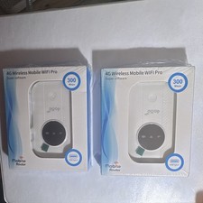 🔥 (2) Pack 4G LTE Wi-Fi Hotspot Modem Unlocked 300 Mbps USB-C White ⚡ picture