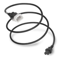 10 Pack of P-LOCK C14 to C15 15A 250V 14/3 SJT Power Cord - Black - 2ft picture