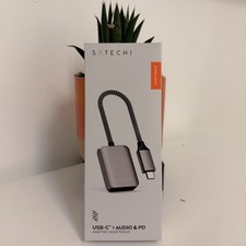 New Satechi USB-C to Audio and PD 24-BIT/96Khz ST-UCAPDAM Gray picture