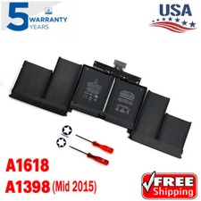 NEW Battery A1398 A1618 for Apple MacBook Pro 15