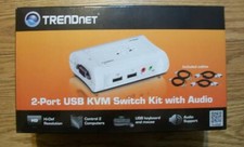 NEW in OPEN BOX TRENDnet  TK (TK209K) 2-Ports External KVM with Audio picture