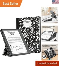 Stand Case for Kindle Scribe -  Folio Leather Cover with Pen Holder, Auto Sle... picture