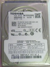 Toshiba MK2552GSX (HDD2H02 D UL02 T) FW:LV011D Laptop 250GB 2.5